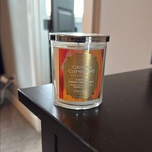 Bath & Body Works Orange and Silver Candle Holder Accents